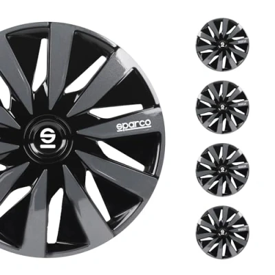 Immagine di SPARCO Lazio SPC1691BKGR Copricerchi 16Inch nero, grigio