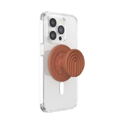 Immagine di PopSockets: PopGrip Round per MagSafe Anello Adattatore Incluso Supporto e Impugnatura Telefoni Cellulari Custodia con un Top Intercambiabile Curves Terra