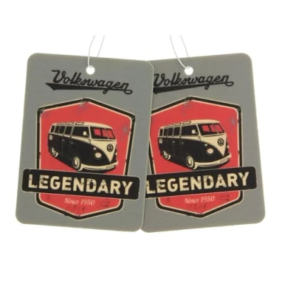 Immagine di BRISA VW Collection Volkswagen Deodorante per Auto Profumatore Fragranza Campervan T1 Bus design (Ciliegia/Grigio/Set di 2)