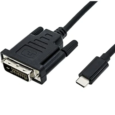 Immagine di Roline 11.04.5830 Adattatore [1x Spina C USB 3.2 Gen 1 (USB 3.0) 1x DVI 24+1 poli] Nero 1.00 m