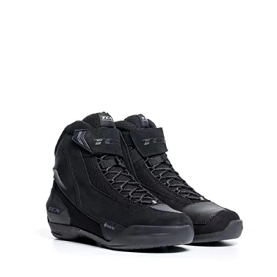 Immagine di TCX Jupiter 5 Gore Tex, Scarpe da Moto Uomo, Protettiva, con Membrana Tex Performance Integrata nella Tomaia in Pelle Scamosciata, Chiusura Lacci e Velcro, Nero