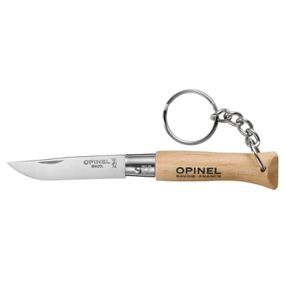 Immagine di Opinel N4 Inox con Portachiavi Caccia e Pesca
