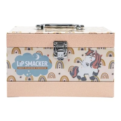 Immagine di Lip Smacker Beauty Vanity Case, Valigetta Trucchi Bambina, Essenziali Trucco per Viso, Labbra e Unghie un Look Creativo, Accessori Capelli Applicatori Inclusi, Creatività Senza Limiti