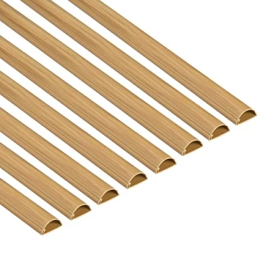 Immagine di D Line Mini Passacavi, Canalina Tubo Copricavi, Passacavi Pavimento 30mm (L) x 15mm (A) 8x 1m Lunghezze (Multipack 8 metri) Effetto Quercia