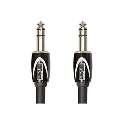 Immagine di Cavo di Interconnessione Stereo Roland Black Series—Trs da 1/4, 1 M /3 Ft Rcc 3 Trtr