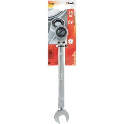 Immagine di kwb 460413 Chiave poligonale doppia a cricchetto 1 pezzo 13 mm