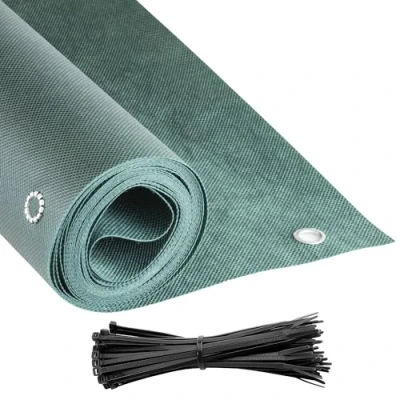 Immagine di COVER IT Verde Telo Frangivista Balcone Ringhiera con Occhielli 70 x 500 cm per Recinzione Giardino Copri