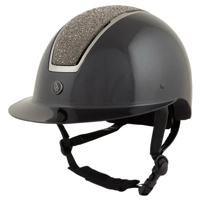 Immagine di BR casco da equitazione Omega Glamorous Shiny 58 / 60 Nero