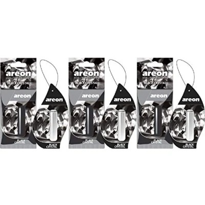 Immagine di Areon liquido deodorante per auto appeso ciondolo in cristallo nero profumo di lunga durata Home 3D 5 ml multi pack Set 3