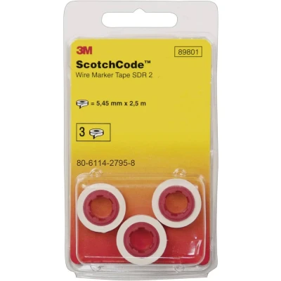 Immagine di 3M 80 6114 2804 8 Etichetta segnacavi prestampata Legenda (segnacavi) L3, L2, L1, N, PE SDR SYM