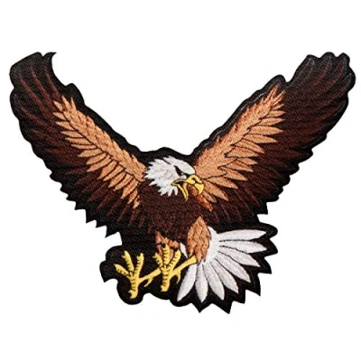 Immagine di aquila uccello ali animale Toppe termoadesive Patch Toppa ricamate, misura: 0 x cm