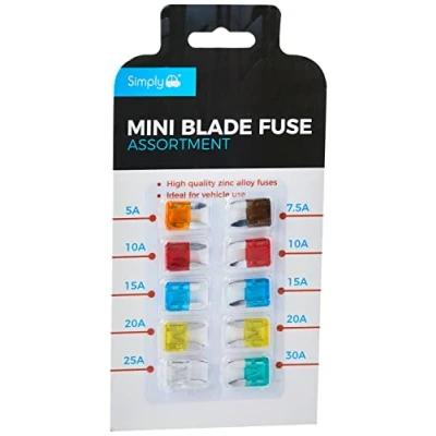 Immagine di Semplicemente BF820 mini fusibili assortiti, confezione da 10
