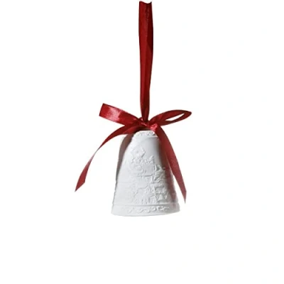 Immagine di Goebel x Mas 51 001 23 1 Campana Santa con slitta in porcellana, colore: Bianco, dimensioni: 6,5 9,5 cm, Bianco