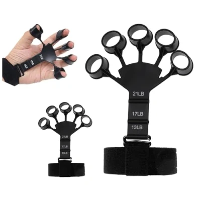 Immagine di Hand Grip Rafforzatore,2 PCS Strength Trainer Allenamento Avambraccio Avambracci Attrezzi Antistress Regolabile, Handgrip Palestra Casa Mani