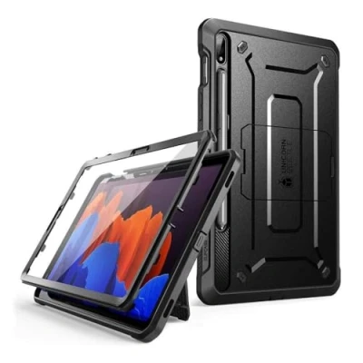 Immagine di SUPCASE Unicorn Beetle Pro Series Custodia protettiva robusta con cavalletto per Samsung Galaxy Tab S7/S8 (2020,2022), colore: Nero