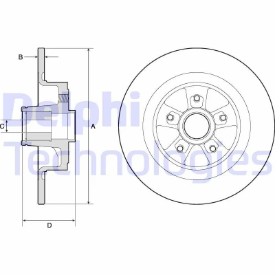 Immagine di DELPHI BG9136RS Disco freno 300 11 5 pieno Oleato non trattato con cuscinetto ruota, anello sensore ABS RENAULT: MEGANE 2