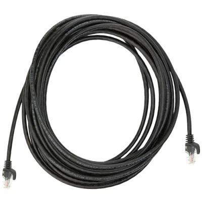 Immagine di StarTech.com Cavo di Rete da 7m Nero Cat5e Ethernet RJ45 Antigroviglio, Patch Snagless