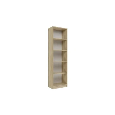 Immagine di ADGO R50 Libreria con Scomparti 50x30x181cm, Armadio Stretto, Scaffale Aperto, da Ufficio, Scaffalatura per Documenti, Mobili, Parete, Divisorio (Sonoma)