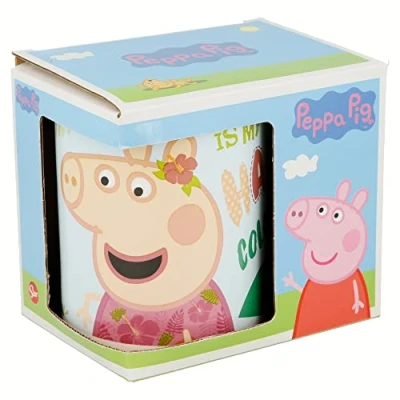Immagine di Tazza Colazione Per Regalo 325 ml Peppa Pig Pink Flamingo