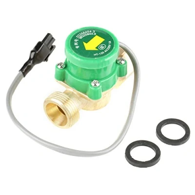 Immagine di Flussostato dell&#039;acqua, HT 120 G3/4&quot; 3/4&quot; Interruttore del sensore di flusso della pompa dell&#039;acqua con filettatura, per il controllo d&#039;acqua doccia, scaldabagno solare, AC220V, 1A