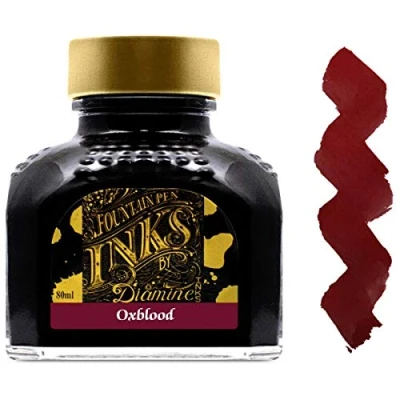 Immagine di Diamine Flaconcino di inchiostro per penne a sfera, 80 ml, colore: Turchese sang de bœuf
