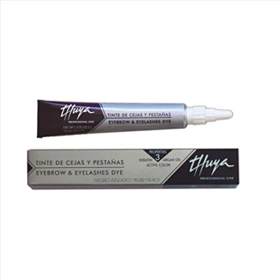 Immagine di Thuya eyelash and eyebrow tint bluish black (15 ml) blue (1 unit) with keratin, aloe argan