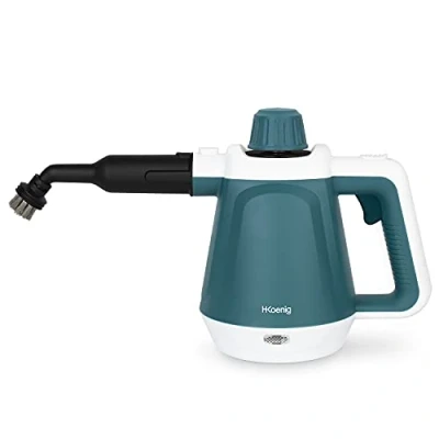 Immagine di H.Koenig Pulitore a vapore NV680, 99,99% di batteri eliminati senza prodotti chimici, 3,5 bar, 40g/min, pronto in 5 minuti, 13 Accessori, Piastrelle,Pavimenti,Cucina,Bagno,Finestre,Tessuti