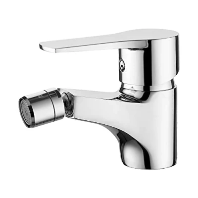 Immagine di Ibergrif M15057 Star, Miscelatore Bidet Bagno Monocomando, Bidè per Lavabo, Cromo, Argento