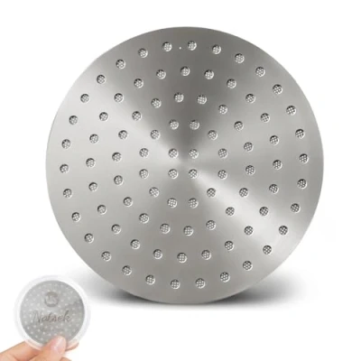 Immagine di NOTSEK schermo a disco da 54 mm, V2 0,8 mm di spessore, per portafiltro espresso in acciaio inossidabile 304 con scatola immagazzinaggio acrilico, caffè