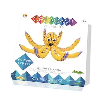 Immagine di CreativaMente Creagami Simpatico Polpo Gioco di Creativita Origami Modulari, Multicolore, 722