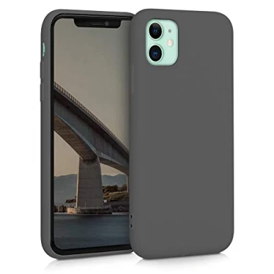 Immagine di kwmobile Custodia Compatibile con Apple iPhone 11 Cover Back Case per Smartphone in Silicone TPU Protezione Gommata stone dust