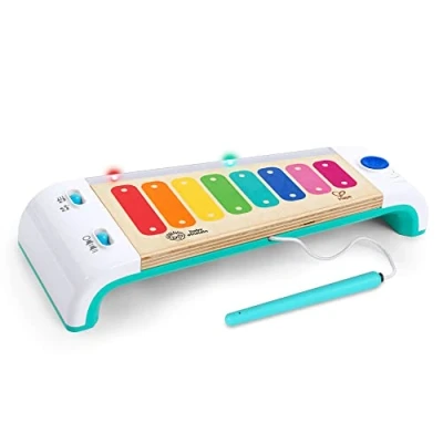 Immagine di Baby Einstein Hape Magic Touch Xylophone Wooden Musical Toy Instruments for Toddlers, Cause and Effect, 2 Play Modes, 30+ Melodies, Lights Volume Control, Age 12 Months +