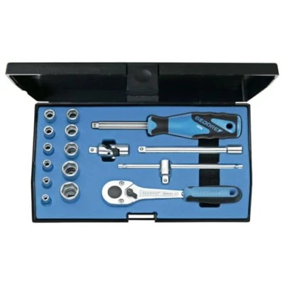 Immagine di Gedore 20 EMU 10 Kit di chiavi a bussola 1/4 (6.3 mm) 16 parti 6162220