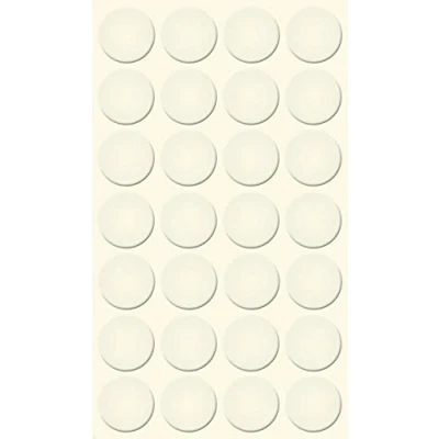 Immagine di haggiy cappucci di copertura autoadesivi per mobili a vite viti e fori protettivi Ø20 mm 28 pezzi intonaco (Bianco caldo)