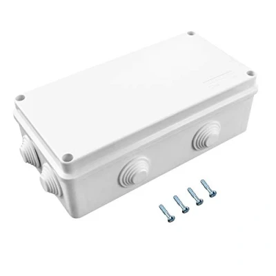 Immagine di QWORK® Cassetta di Derivazione, Scatola a tenuta stagna, IP65, per comunicazioni elettriche, Bianco, 200 x 100 70 mm