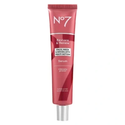 Immagine di No7 Restore &amp; Renew Siero multi azione per viso, collo e décolleté, 75 ml