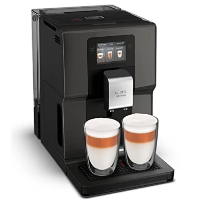 Immagine di KRUPS Macchina da caffè EA872B Intuition Preference con touch screen a colori simile allo smartphone 3,5&quot; Intuitivi indicatori luminosi colorati 11 bevande personalizzabili, nero