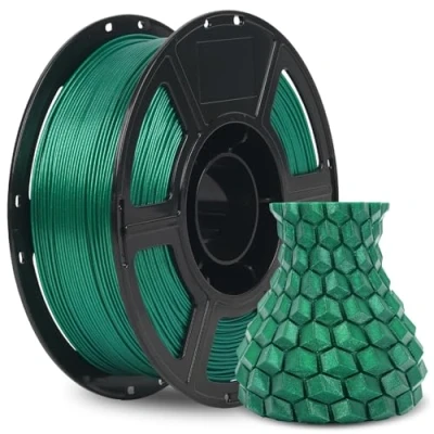 Immagine di Flashforge Filamento PLA Sparkle HS 1,75 mm 1 kg di stampa 3D ad alta velocità con effetto glitter in verde aurora scintillante
