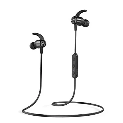 Immagine di UXD Cuffie Bluetooth, Auricolari Bluetooth Senza Fili, con CVC 8.0 Microfono Incorporato, 20 Ore di Tempo Utilizzo, IPX7 Impermeabili, Sport (Nero)
