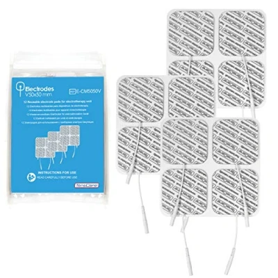 Immagine di TensCare ECM5050V Cuscinetti riutilizzabili per elettrodi, 50 x mm, confezione da 12