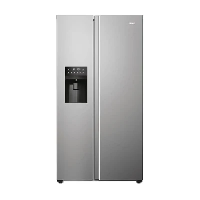 Immagine di Haier SBS 90 SERIE 5 HSR5918DIMP Frigorifero/Distributore Anteriore Acciaio Inossidabile/Distributore Acqua e Ghiaccio/Presa Solida/Multi Airflow/Total No Frost/Risparmio