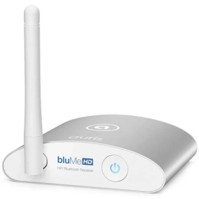 Immagine di Auris Blume HD Long Range Bluetooth 5.0 Music Receiver Hi Fi Wireless Audio Adapter with Audiophile DAC &amp; aptX for Streaming to Home Stereo, AV or Stereo Amplifier