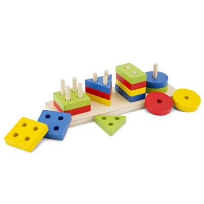 Immagine di New Classic Toys Geometric Stacking Puzzle, Multicolore, 10500