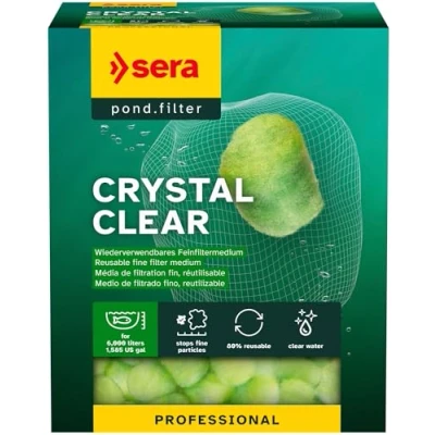 Immagine di Sera 44518 Crystal Clear Professional Filtro Palloni Formstabil E Ripetutamente Lavabile, Rimuove Anche Particelle Piccole Ab 10 µm, 350 G