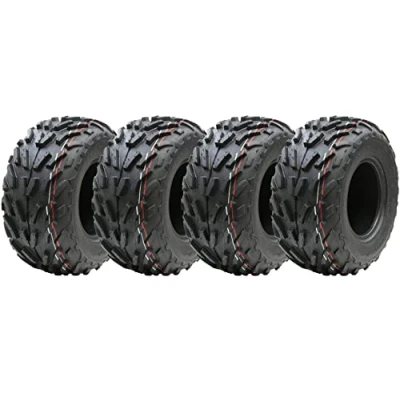 Immagine di Parnells 4 set di Pneumatici Tubeless ATV Quad 16x8.00 7, Strati P329 Wanda con Profondità Battistrada 12 mm, Diametro 406 Larghezza 185 79 kg per Tipo Chevron, Omologazione Stradale