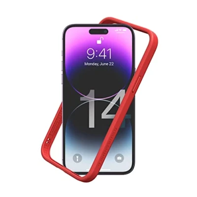 Immagine di RhinoShield Bumper Case Compatible with [iPhone 14 Pro Max] CrashGuard NX Shock Absorbent Slim Design Protective Cover 3.5M / 11ft Drop Protection Red