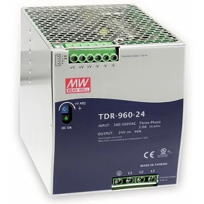Immagine di Mean Well TDR 960 48 Alimentatore per guida DIN V/DC 20 A W Num. uscite:1 x Contenuto 1 pz.