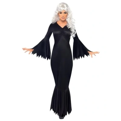Immagine di SMIFFYS Costume Vamp di Mezzanotte, Nero, comprende Veste