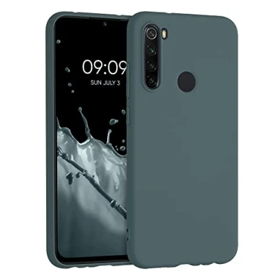 Immagine di kwmobile Custodia Compatibile con Xiaomi Redmi Note 8 (2019/2021) Cover Back Case per Smartphone in Silicone TPU Protezione Gommata ardesia scuro