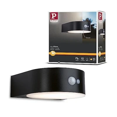Immagine di Paulmann 94570 Eileen Lampada solare da parete ERP: G (A G) 5.5 W Bianco caldo Nero
